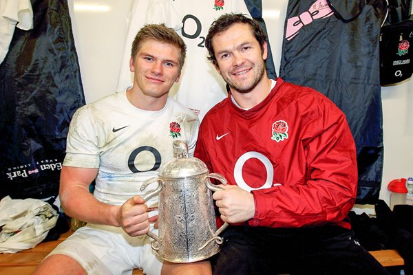 Andy Farrell and Owen Farrell Murrayfield 2012