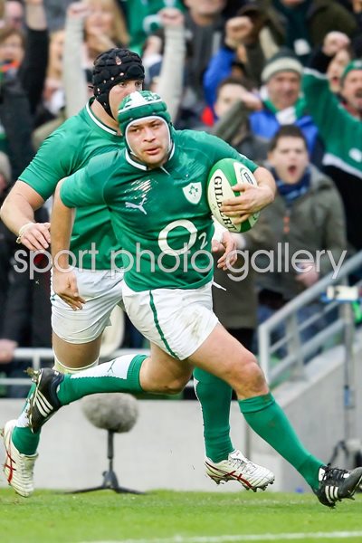 Rory Best scores Ireland v Wales 2012