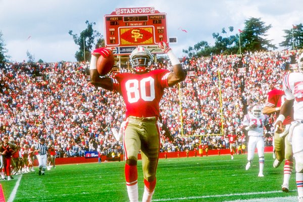 Jerry Rice San Francisco 49ers v Patriots 1989