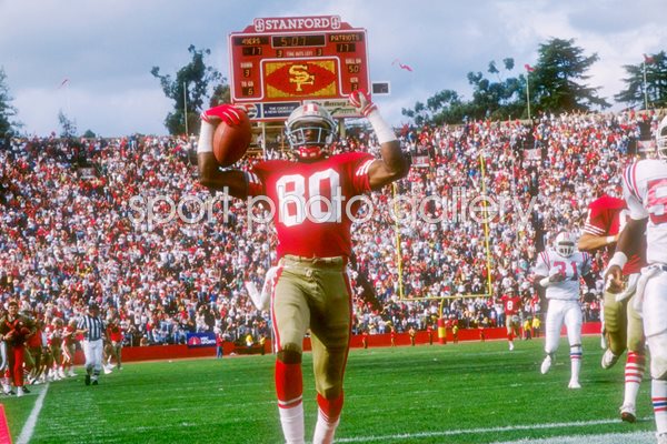 Jerry Rice San Francisco 49ers v Patriots 1989