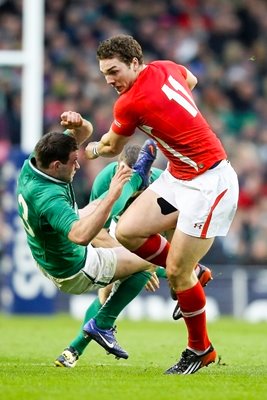 George North Wales v Ireland 6 Nations 2012