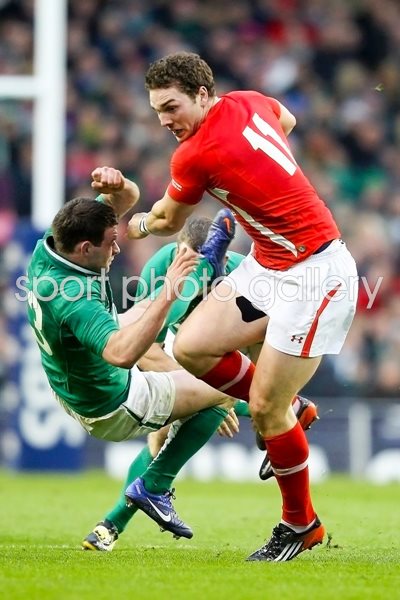 George North Wales v Ireland 6 Nations 2012