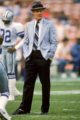 Tom Landry Dallas Cowboys Head Coach 