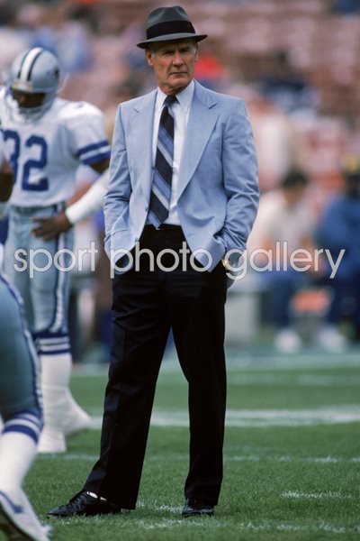 Tom Landry Dallas Cowboys Head Coach 