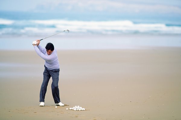 Seve Ballesteros beach Pedrena Spain 