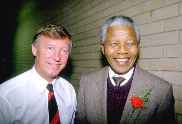 Alex Ferguson and Nelson Mandela South Africa 1993