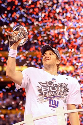 Eli Manning Giants Vince Lombardi Trophy 2012