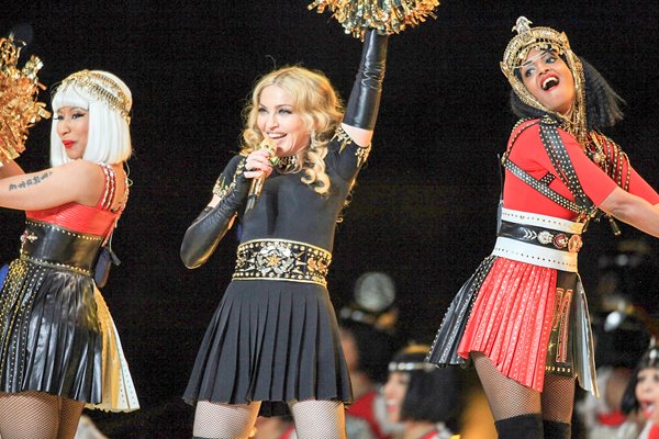 Nicki Minaj, Madonna, MIA Super Bowl XLVI Halftime Show