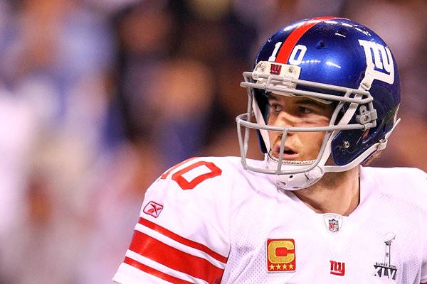 Eli Manning New York Giants Super Bowl 2012 