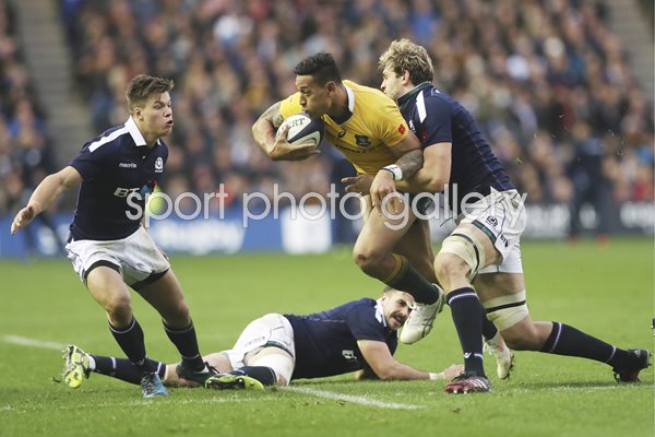 Richie Gray Scotland v Israel Folau Australia Murrayfield 2016