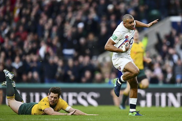 Jonathan Joseph England scores v Australia Twickenham 2016