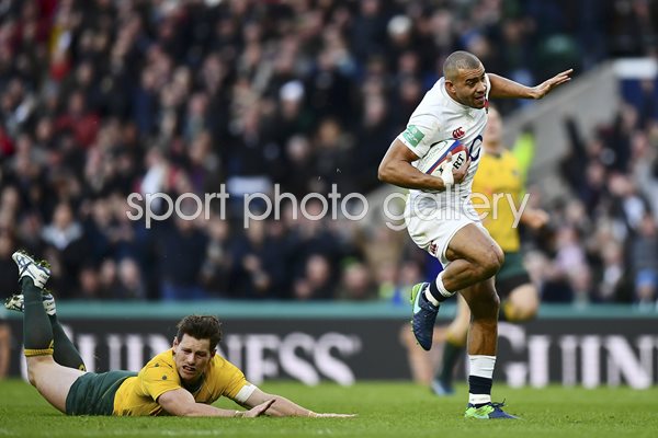 Jonathan Joseph England scores v Australia Twickenham 2016