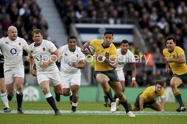 Israel Folau Australia v England Twickenham 2016