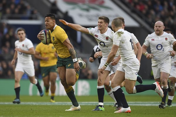 Israel Folau Australia v England Twickenham 2016