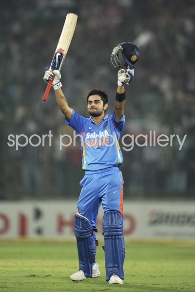 Virat Kohli India Centruy v England ODI Delhi 2011