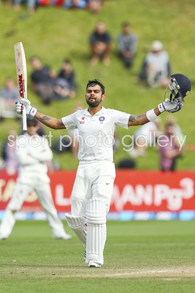 Virat Kohli India v New Zealand Wellington 2014
