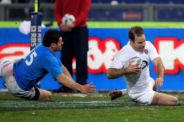 Charlie Hodgson scores v Italy Rome 2012