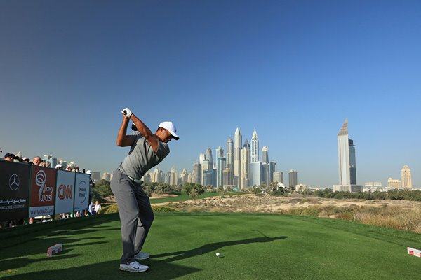 Tiger Woods Dubai Desert Classic 2017