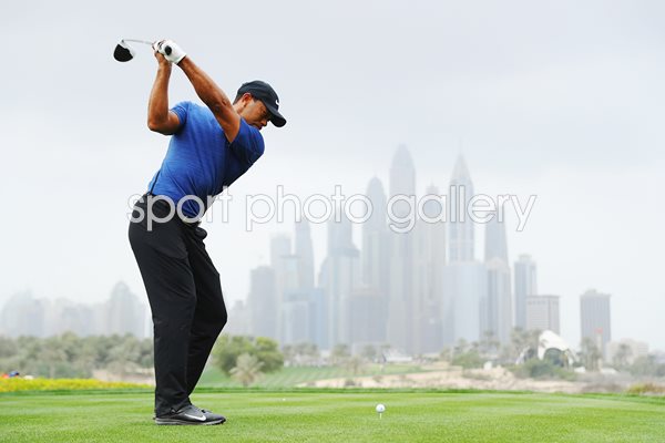 Tiger Woods Dubai Desert Classic 2017