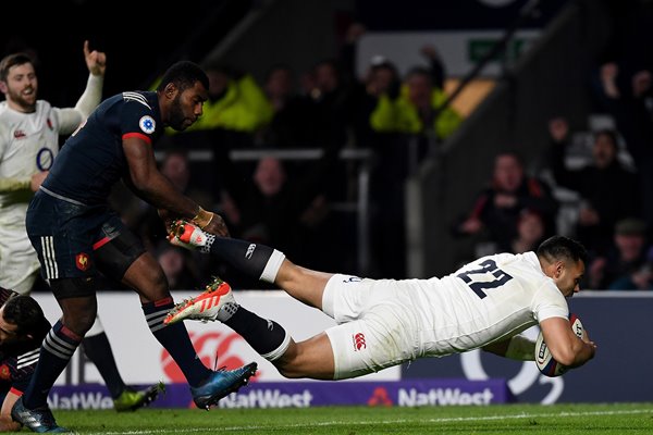 Ben Te'o England scores v France 6 Nations 2017 