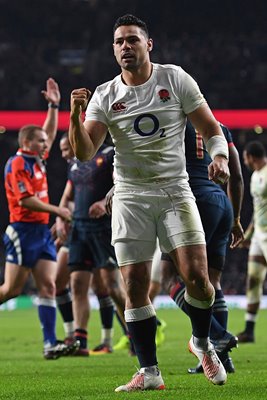 Ben Te'o England scores v France 6 Nations 2017 