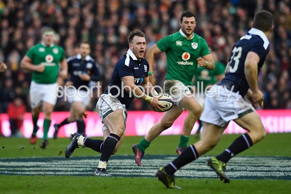 Stuart Hogg Scotland v Ireland Murrayfield 6 Nations 2017