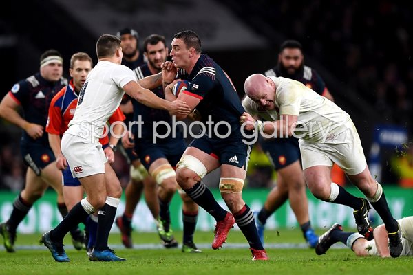 Louis Picamoles France v England 6 Nations 2017