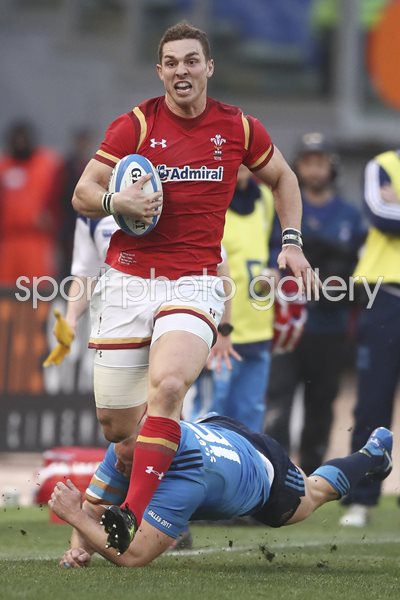 George North Wales v Italy Rome 6 Nations 2017