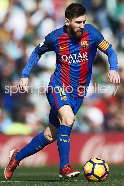 Lionel Messi Fc Barcelona La Liga 2017 Portrait
