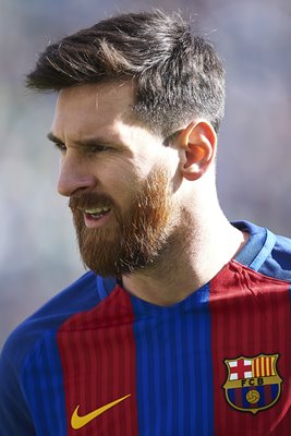 Lionel Messi beard FC Barcelona La Liga