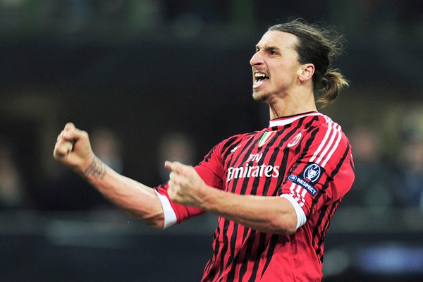 Zlatan Ibrahimovic AC Milan goal celebration
