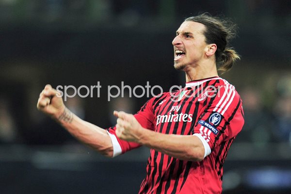 Zlatan Ibrahimovic AC Milan goal celebration