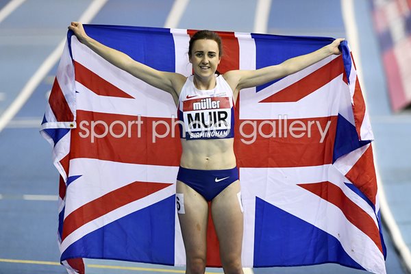 Laura Muir 1000 metres British Record Birmingham 2017