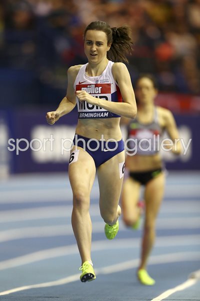 Laura Muir 1000 metres British Record Birmingham 2017