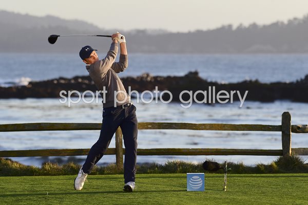 Jordan Spieth 18th Tee Pebble Beach Pro-Am 2017