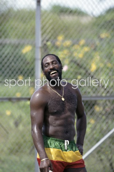 Viv Richards On Court