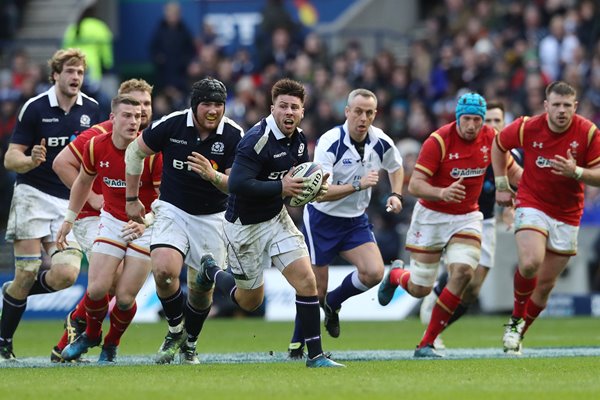 Ali Price Scotland v Wales 6 Nations Murrayfield 2017