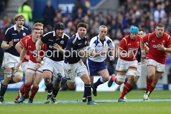 Ali Price Scotland v Wales 6 Nations Murrayfield 2017