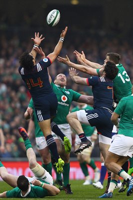 Yoann Huget France v Ireland 6 Nations Dublin 2017