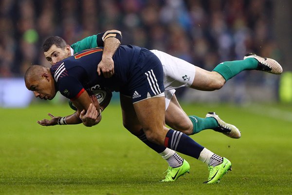 Gael Fickou & Rob Kearney Ireland v France 6 Nations 2017