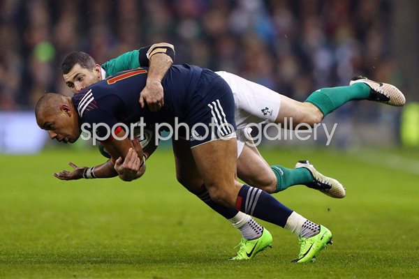 Gael Fickou & Rob Kearney Ireland v France 6 Nations 2017