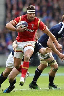 Rhys Webb Wales v Scotland 6 Nations Murrayfield 2017