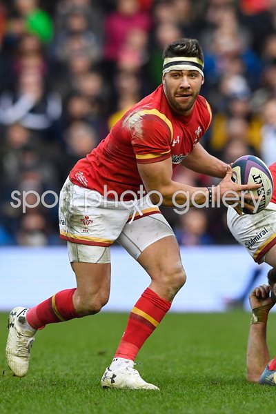 Rhys Webb Wales v Scotland 6 Nations Murrayfield 2017