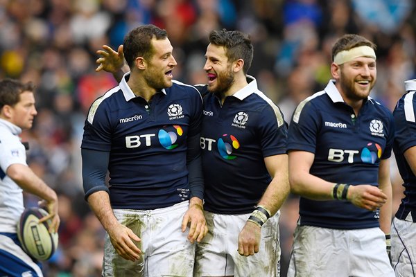 Tim Visser Scotland v Wales 6 Nations Murrayfield 2017