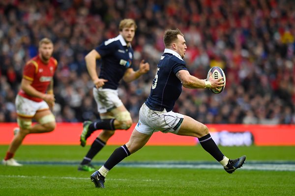 Stuart Hogg Scotland v Wales 6 Nations Murrayfield 2017
