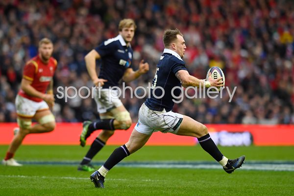 Stuart Hogg Scotland v Wales 6 Nations Murrayfield 2017