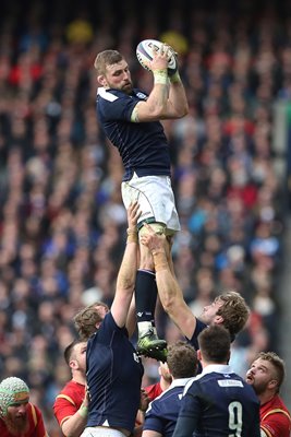 John Barclay Scotland v Wales 6 Nations Murrayfield 2017