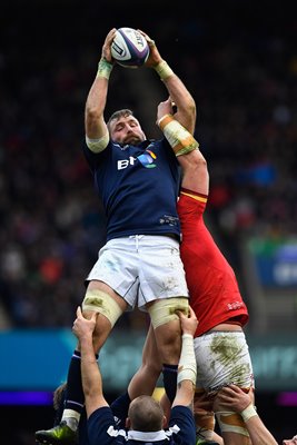 John Barclay Scotland v Wales 6 Nations Murrayfield 2017