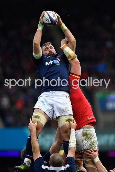 John Barclay Scotland v Wales 6 Nations Murrayfield 2017