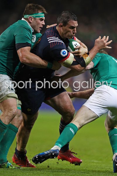 Louis Picamoles France v CJ Stander Ireland 6 Nations 2017